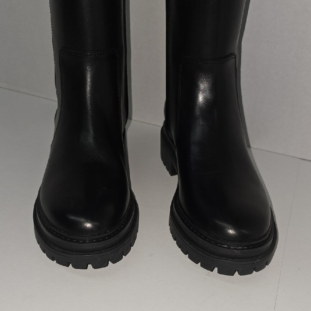 Michael Kors Carmen Leather Riding Boot 2.5in Heel Womens Size 6.5 - Picture 3 of 12